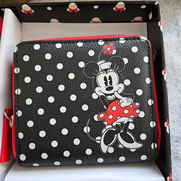 Disney Minnie Mouse Crossbody, Wristlet And Key Fob - Picture 3 of 4
